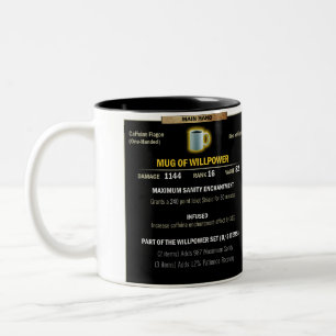 Café Em Dois Tons Caneca da força de vontade