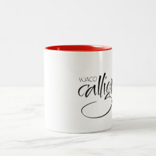 Café Em Dois Tons Caneca da guilda da caligrafia de Waco