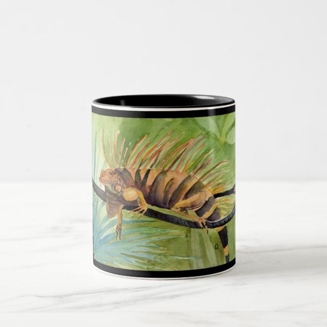 Café Em Dois Tons Caneca da iguana de Rasta (Centro)