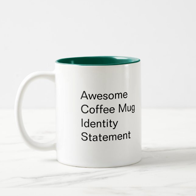Café Em Dois Tons Caneca da indicação da identidade do éter de Jimmy (Esquerda)