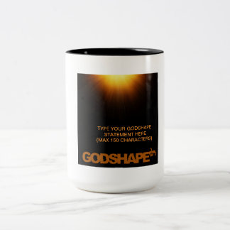 Café Em Dois Tons CANECA da indicação de GodShape - SUNBURST