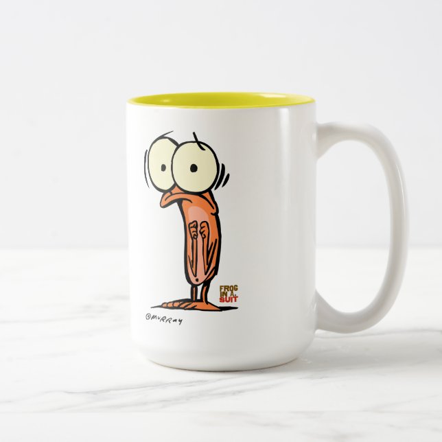Café Em Dois Tons Caneca da larva de Lil - 15 onças (Direita)