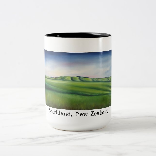 Café Em Dois Tons caneca da lembrança, caneca de Nova Zelândia, (Centro)