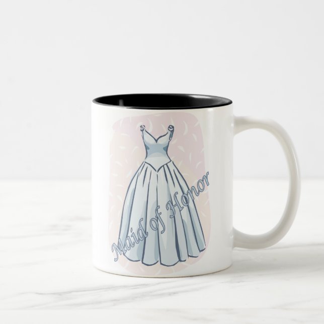 Café Em Dois Tons Caneca da madrinha de casamento (Direita)