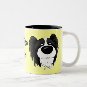 Café Em Dois Tons Caneca da mamã de Papillon