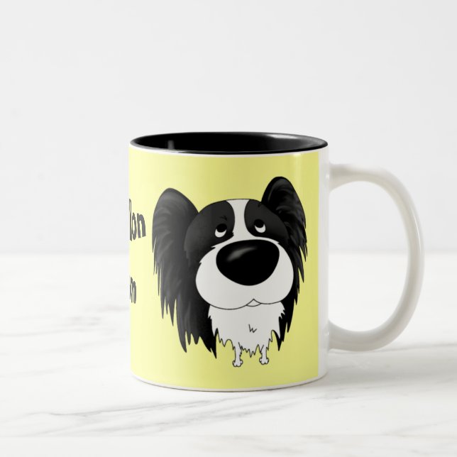 Café Em Dois Tons Caneca da mamã de Papillon (Direita)