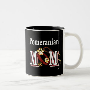 Café Em Dois Tons Caneca da mamã de Pomeranian