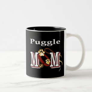 Café Em Dois Tons Caneca da mamã de Puggle