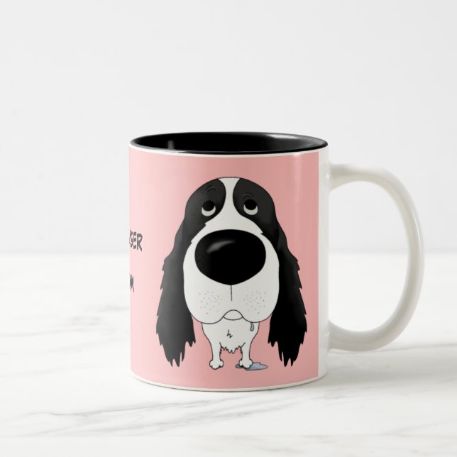 Café Em Dois Tons Caneca da mamã de Springer (Direita)