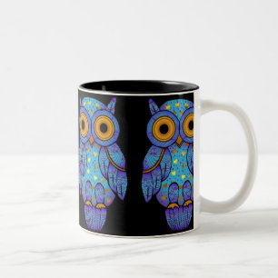 Café Em Dois Tons Caneca da meia-noite da loucura da coruja de H00t