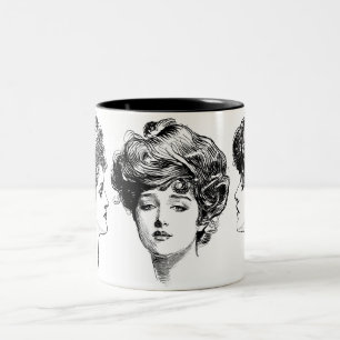 Café Em Dois Tons Caneca da menina de Gibson