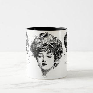 Café Em Dois Tons Caneca da menina de Gibson