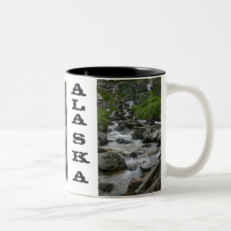 Café Em Dois Tons Caneca da mina Dourado de Alaska