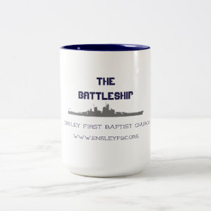 Café Em Dois Tons Caneca da navio de guerra! Apoio EFBC!