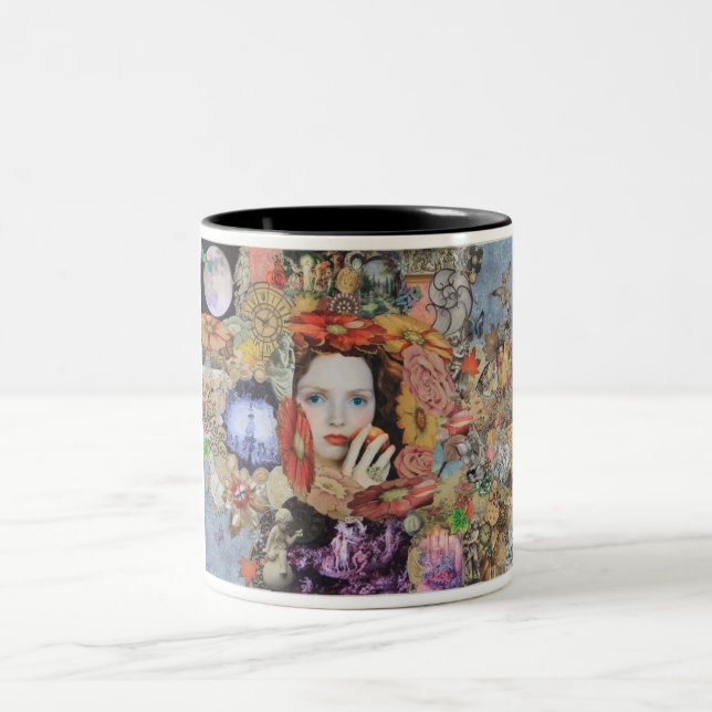 Café Em Dois Tons Caneca da noite de plenos Verões (Centro)