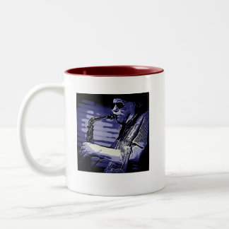 Café Em Dois Tons Caneca da orquestra da loucura do alto do Cole de