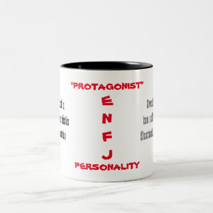 Café Em Dois Tons Caneca da personalidade de ENFJ