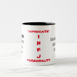 Café Em Dois Tons Caneca da personalidade de INFJ