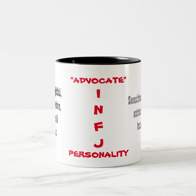 Café Em Dois Tons Caneca da personalidade de INFJ (Centro)