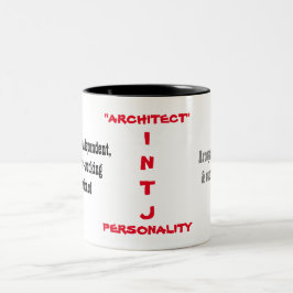 Café Em Dois Tons Caneca da personalidade de INTJ