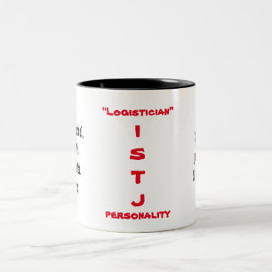 Café Em Dois Tons Caneca da personalidade de ISTJ