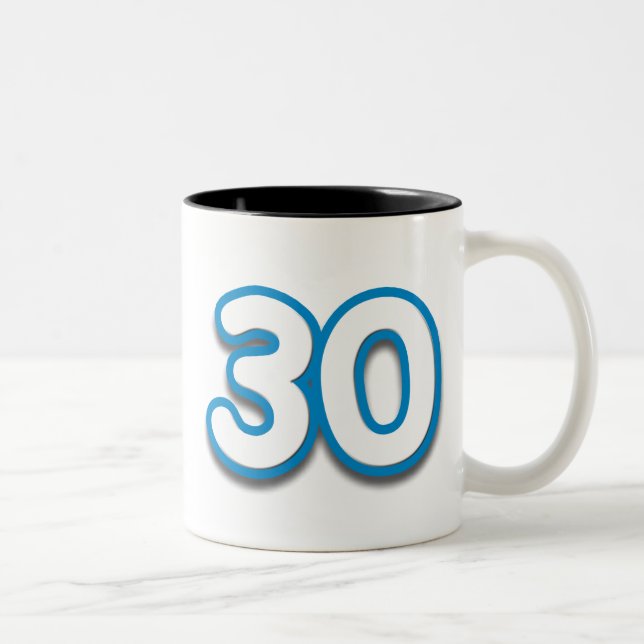 Café Em Dois Tons Caneca da pia batismal de Sim do aniversário ou de (Direita)