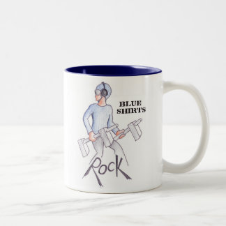 Café Em Dois Tons Caneca da plataforma de vôo