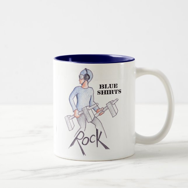 Café Em Dois Tons Caneca da plataforma de vôo (Direita)