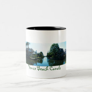 Café Em Dois Tons Caneca da praia de Veneza