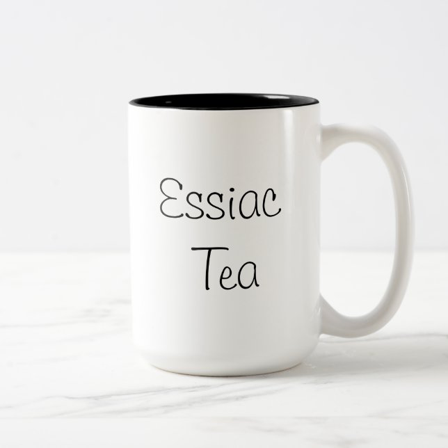Café Em Dois Tons Caneca da receita do chá de Essiac (Direita)