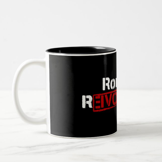 Café Em Dois Tons Caneca da revolução de Ron Paul (Esquerda)