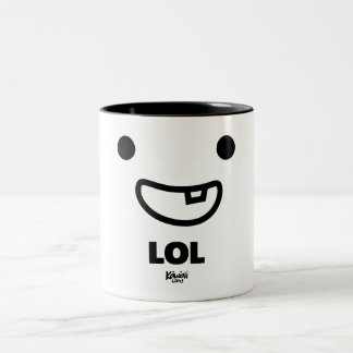 Café Em Dois Tons Caneca da sala LOL de Momo