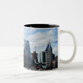 Café Em Dois Tons Caneca da skyline de Nashville