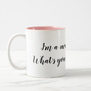 Café Em Dois Tons Caneca da superpotência da mamã de funcionamento