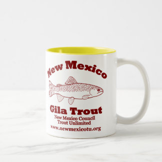 Café Em Dois Tons Caneca da truta de New mexico Gila