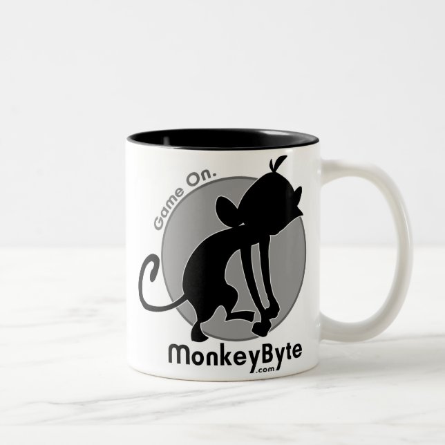 Café Em Dois Tons caneca da Web de MonkeyByte.com (Direita)