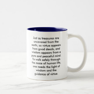 Café Em Dois Tons Caneca das citações de Buddha