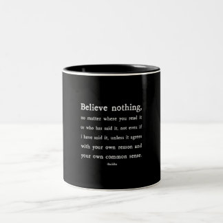 Café Em Dois Tons Caneca das citações de Buddha