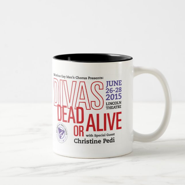 Café Em Dois Tons Caneca das DIVAS de CGMC (Direita)
