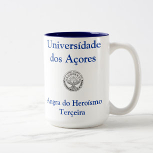 Café Em Dois Tons Caneca das ilhas de Açores
