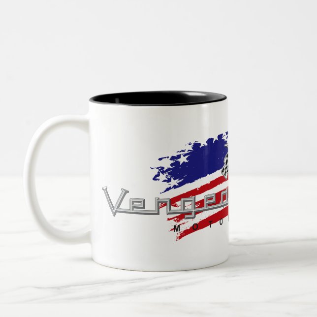 Café Em Dois Tons Caneca das motocicletas de Hotrod do americano da (Esquerda)