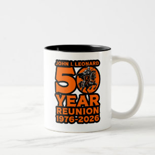 Café Em Dois Tons Caneca de 11oz de Reunião dos 50 Anos do JIL 1976-