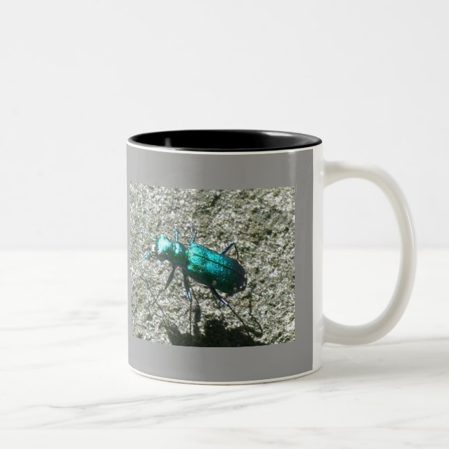 Café Em Dois Tons Caneca de 325 ml com Besouro Tigre (Direita)