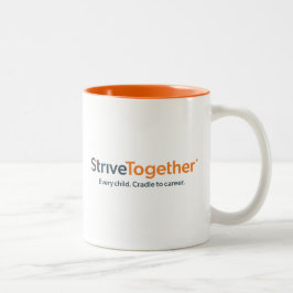 Café Em Dois Tons Caneca de 330ml - Interior Laranja
