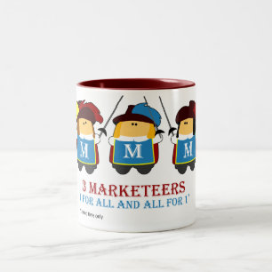 Café Em Dois Tons Caneca de 3 Marketeers