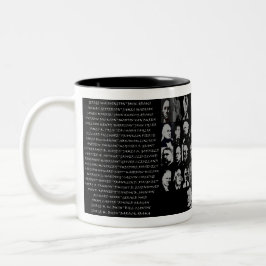 Café Em Dois Tons caneca de 44 presidentes