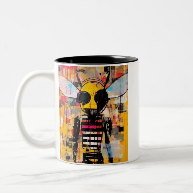 Café Em Dois Tons Caneca de Abelha ART (Esquerda)