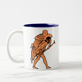Café Em Dois Tons Caneca de Aeneas & de Anchises