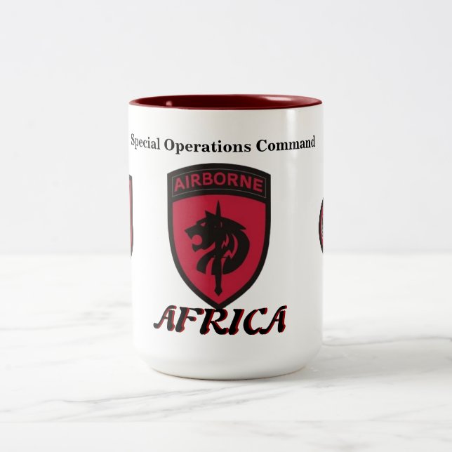 Café Em Dois Tons Caneca de África do comando de operações especiais (Centro)