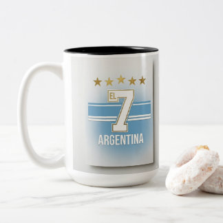 Café Em Dois Tons Caneca de Amante de Futebol – Design de Futebol El